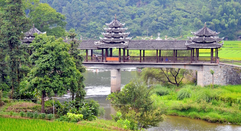 通道县坪坦乡横岭风雨桥
